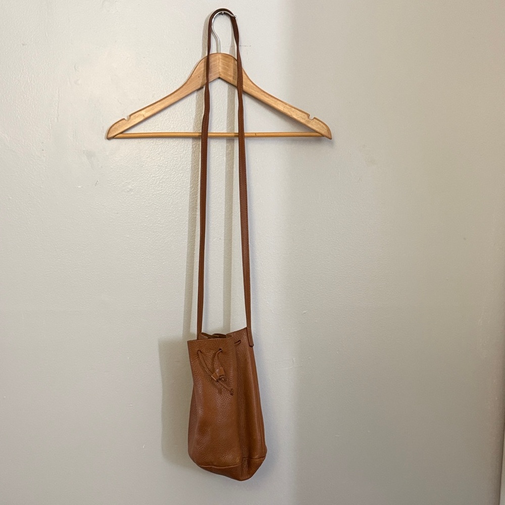 Baggu Leather Bucket Bag